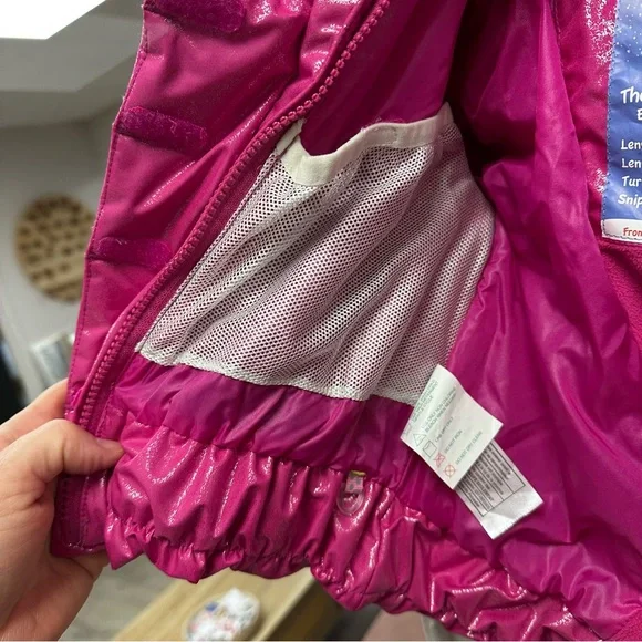 Obermeyer pink sparkle snow jacket